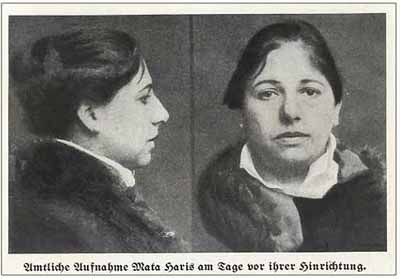Французское тюремное фото Мата Хари (1917 г.)